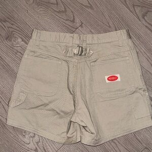 Revolt Khaki Women Cargo Shorts 7/8